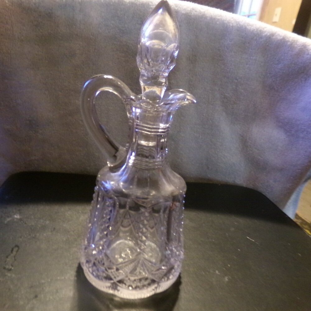 vintage glass cruet